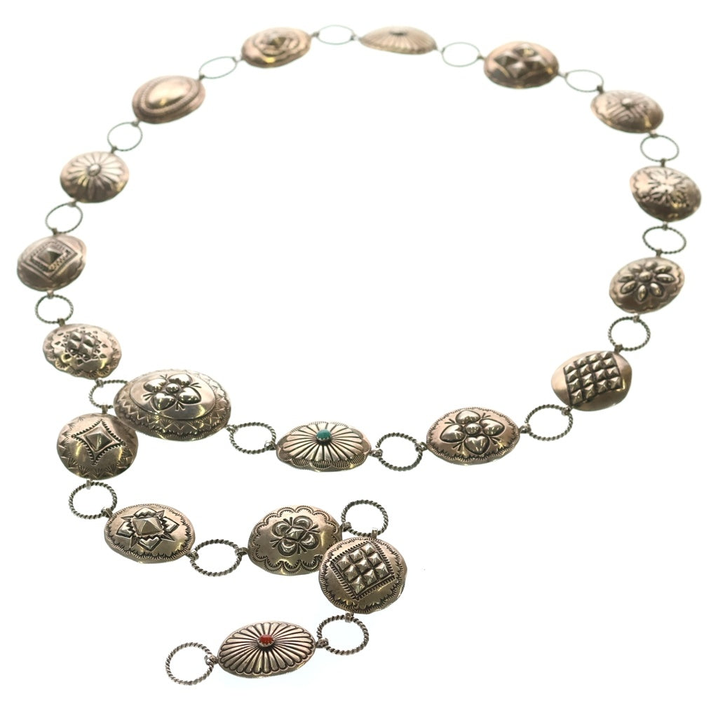 INDIAN JEWELRY(インディアンジュエリー) レイトレイシー コンチョ ベルト シルバー レディース