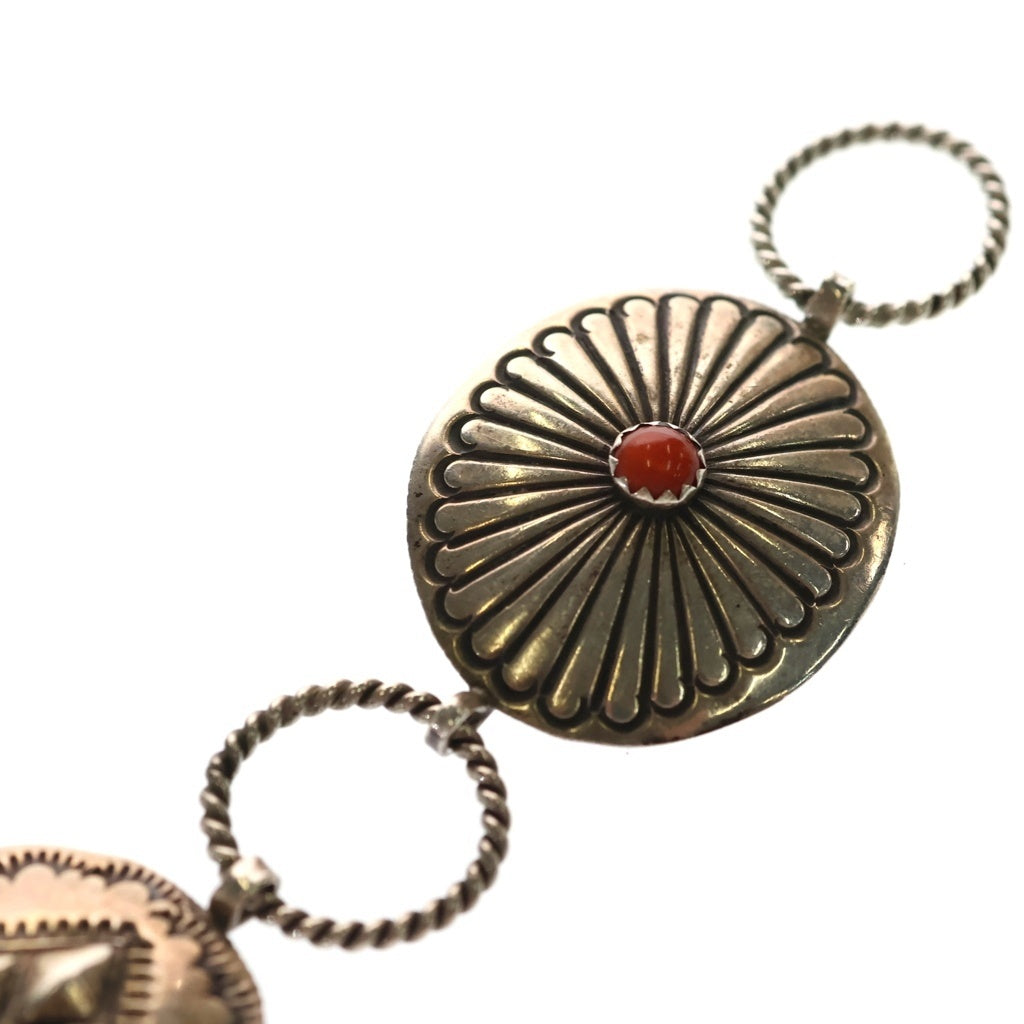 INDIAN JEWELRY(インディアンジュエリー) レイトレイシー コンチョ ベルト シルバー レディース