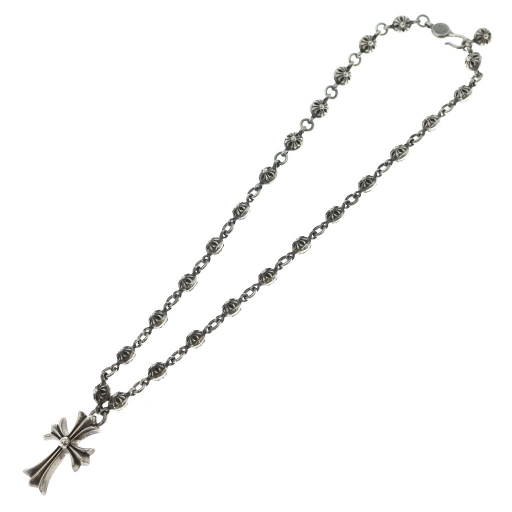CHROME HEARTS(クロムハーツ) #1 CRSBL CHN SML CH CRS クロスボールチェーン スモールCHクロス ネックレス シルバー BCA193