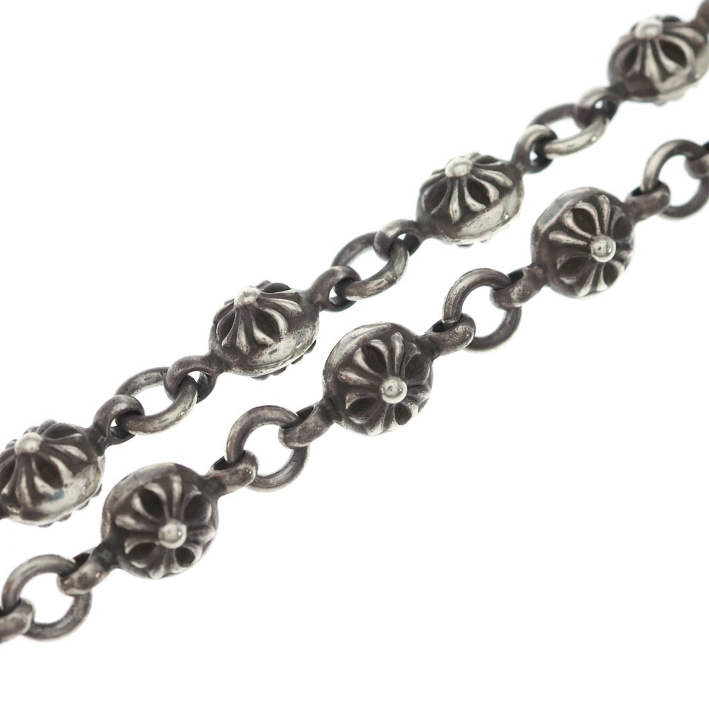 CHROME HEARTS(クロムハーツ) #1 CRSBL CHN SML CH CRS クロスボールチェーン スモールCHクロス ネックレス シルバー BCA193