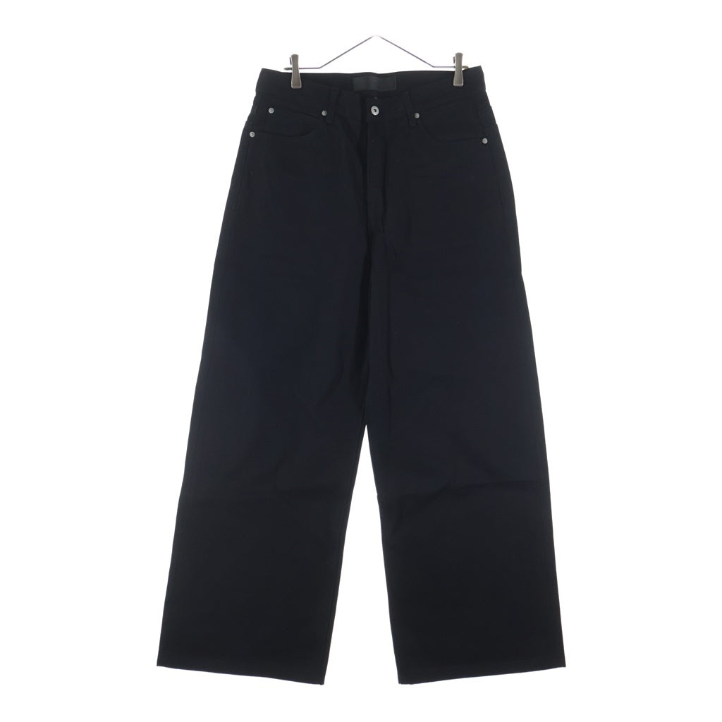 NO/FAITH STUDIOS(ノーフェイスストゥディオス) JAPANESE SERVEDGE LOOSE DENIM ジャパニーズ セルビッジ ルーズ デニム ブラック