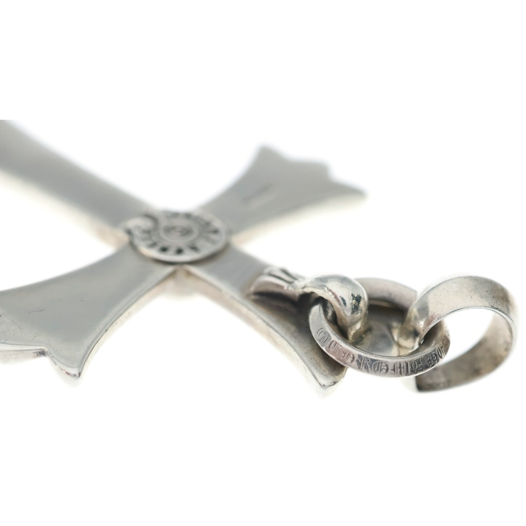 CHROME HEARTS(クロムハーツ) LG W BALE ラージCHクロス Wベイル ネックレストップ シルバー BCA393