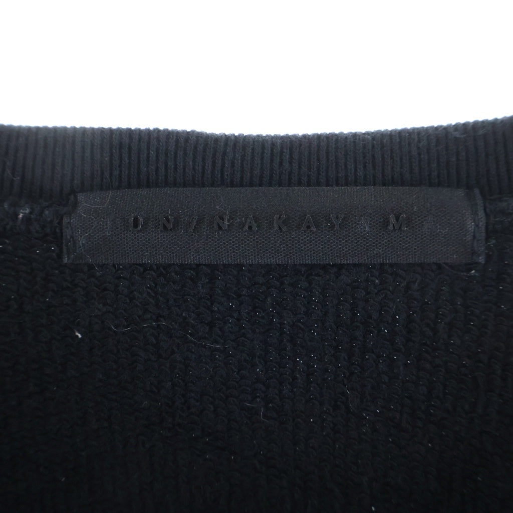 JUN / NAKAYAMA(ジュンナカヤマ) DISTRESSED CREWNECK ディストレスト クルーネック ニット ブラック