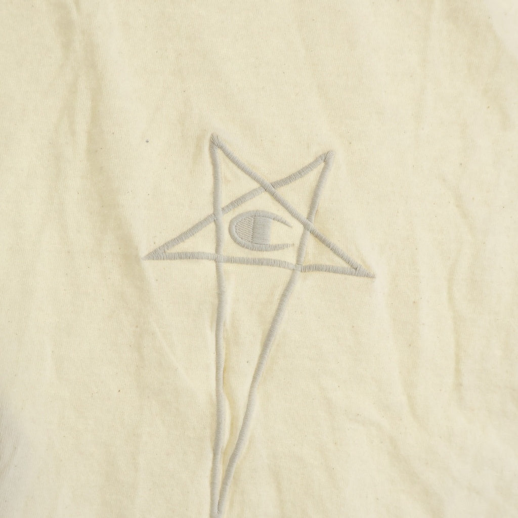 Rick Owens(リックオウエンス) ×Champion Tarp T-Shirt フロント刺繍 タンクトップ ベージュ CM01D9231-CHJER