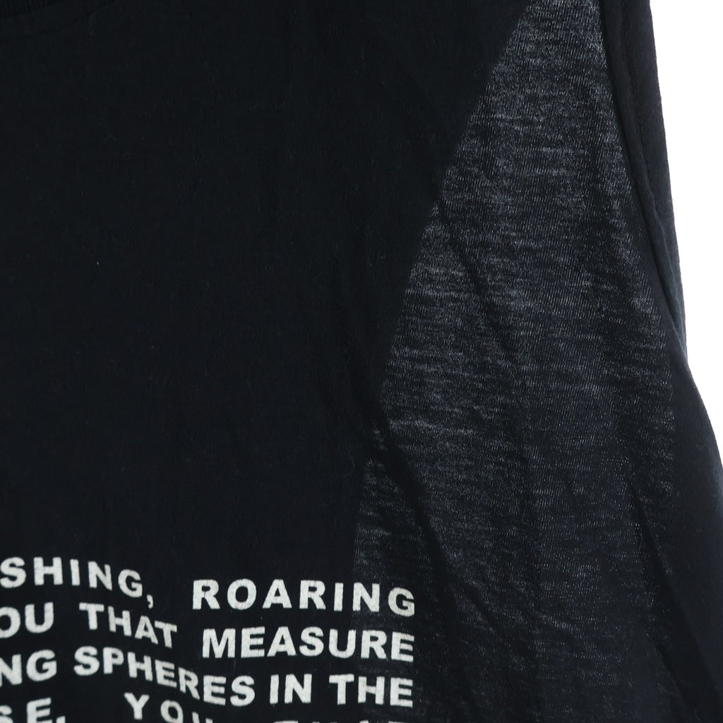DRKSHDW(ダークシャドウ) フロントプリント ノースリーブTシャツ ブラック DU01C6154-RNEP3