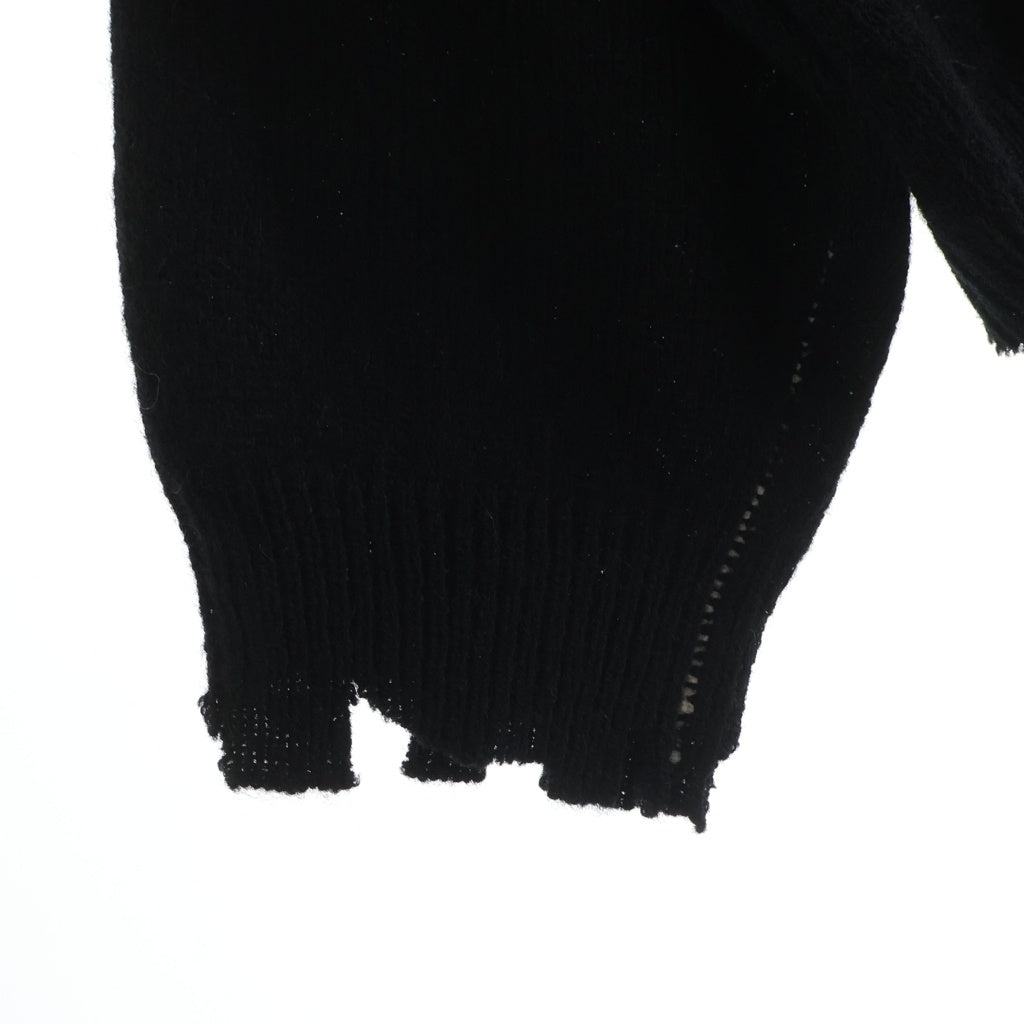 SAINT MICHAEL(セントマイケル) 24AW ×CACTUS PLANT FLEA MARKET CP CREW KNIT ダメージ加工 クルーネック プルオーバー 長袖ニット セーター SM-YS1-0000-C07