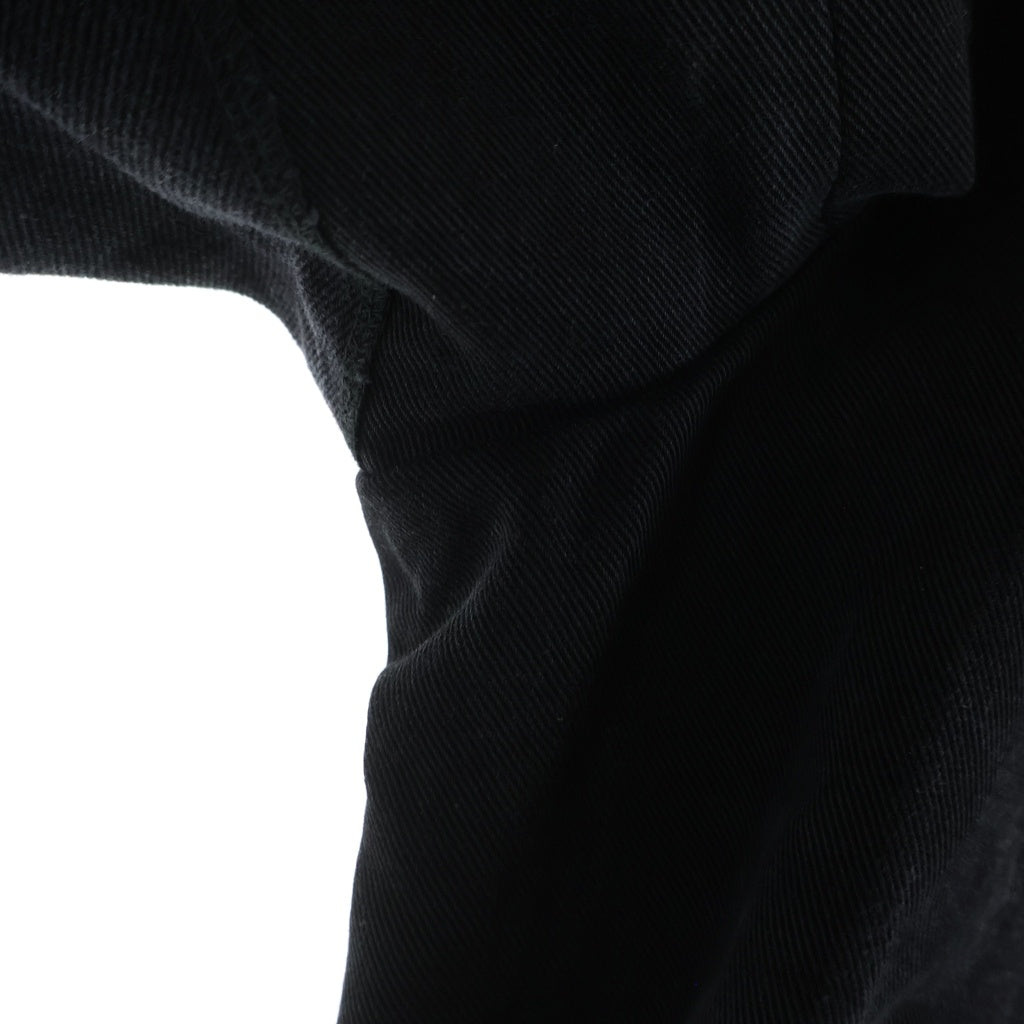 UNDER THE SIGN(アンダーザサイン) Gloved Denim Jacket ジップアップ デニムジャケット ブラック RP-006.004