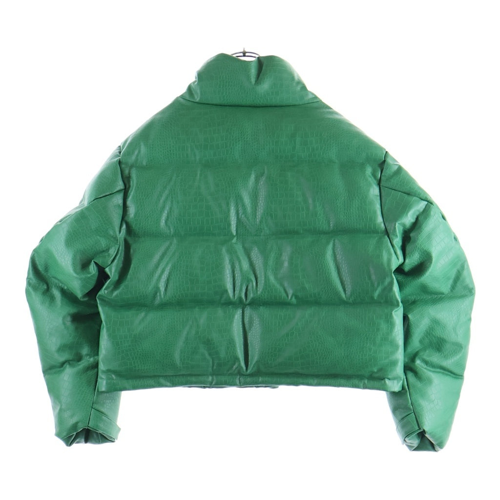 BREATH(ブレス) Crocodile Short Down クロコ型押し ダウンジャケット グリーン BR24AW-00009