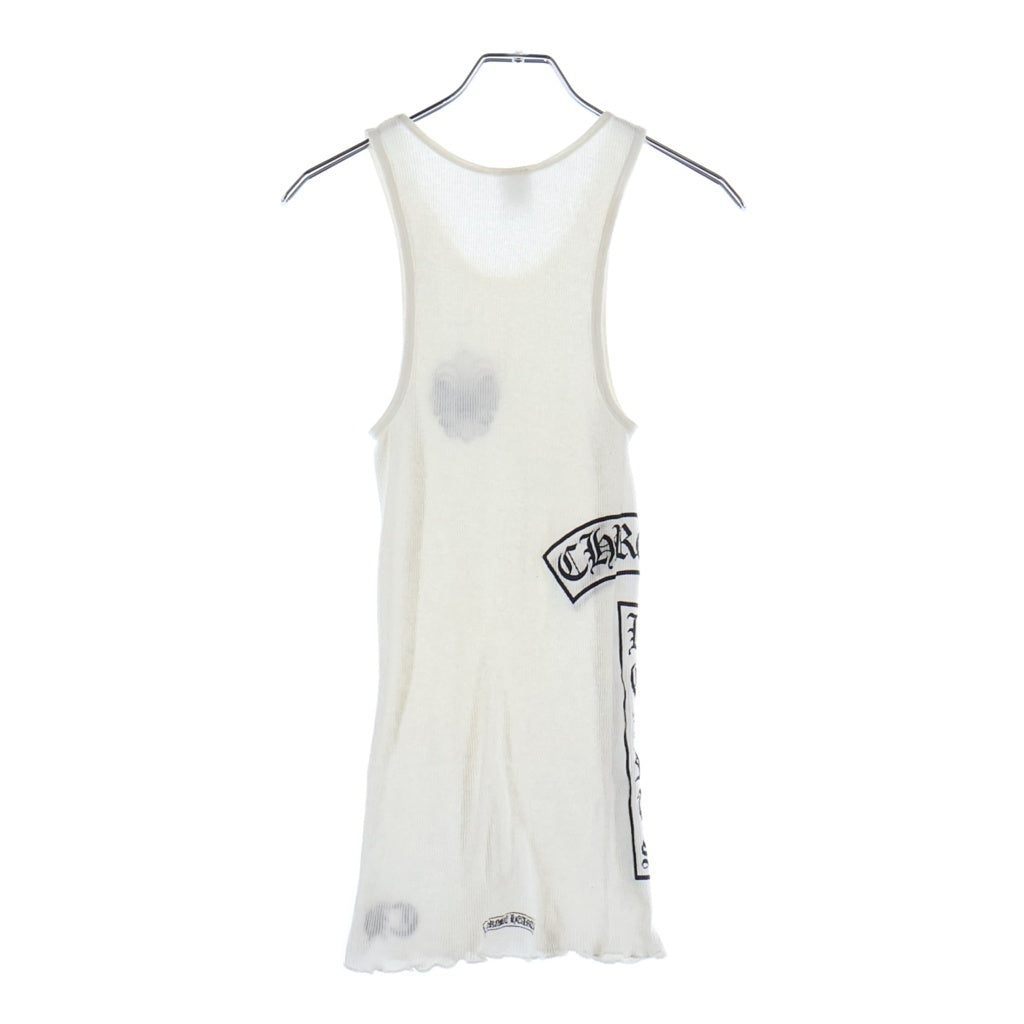 CHROME HEARTS(クロムハーツ) BS FLUER SIDE T BAR LOGO BSフレア サイド Tバーロゴ タンクトップ ホワイト