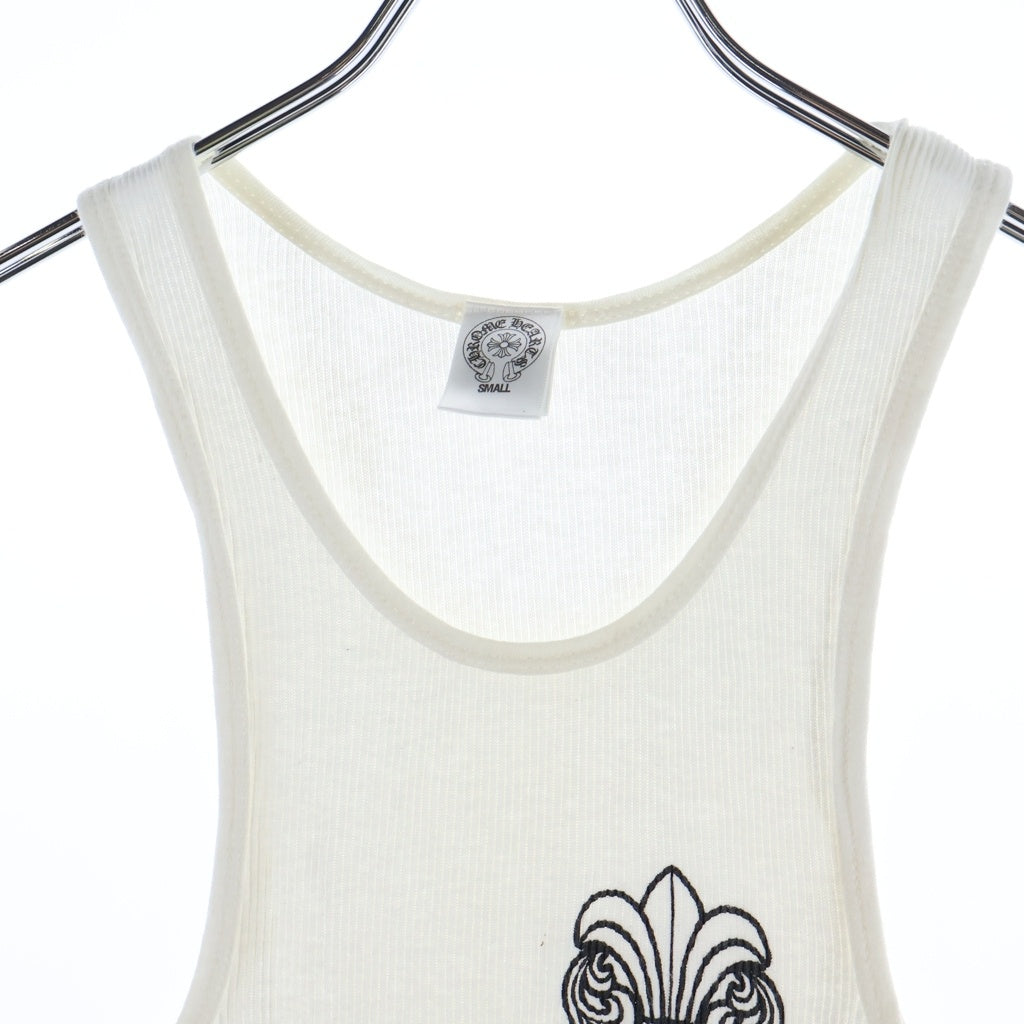 CHROME HEARTS(クロムハーツ) BS FLUER SIDE T BAR LOGO BSフレア サイド Tバーロゴ タンクトップ ホワイト