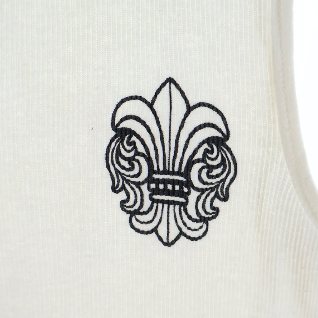 CHROME HEARTS(クロムハーツ) BS FLUER SIDE T BAR LOGO BSフレア サイド Tバーロゴ タンクトップ ホワイト