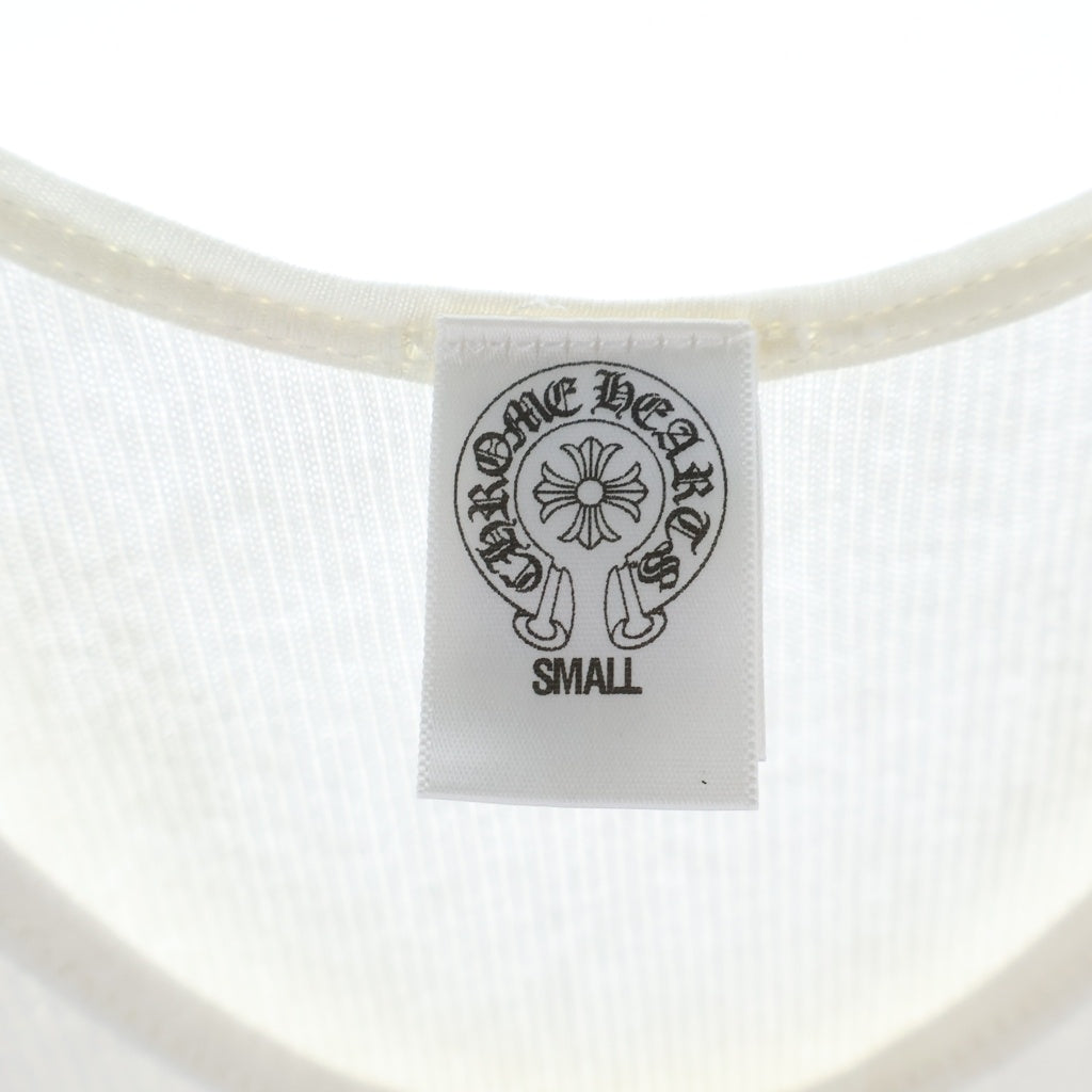 CHROME HEARTS(クロムハーツ) BS FLUER SIDE T BAR LOGO BSフレア サイド Tバーロゴ タンクトップ ホワイト