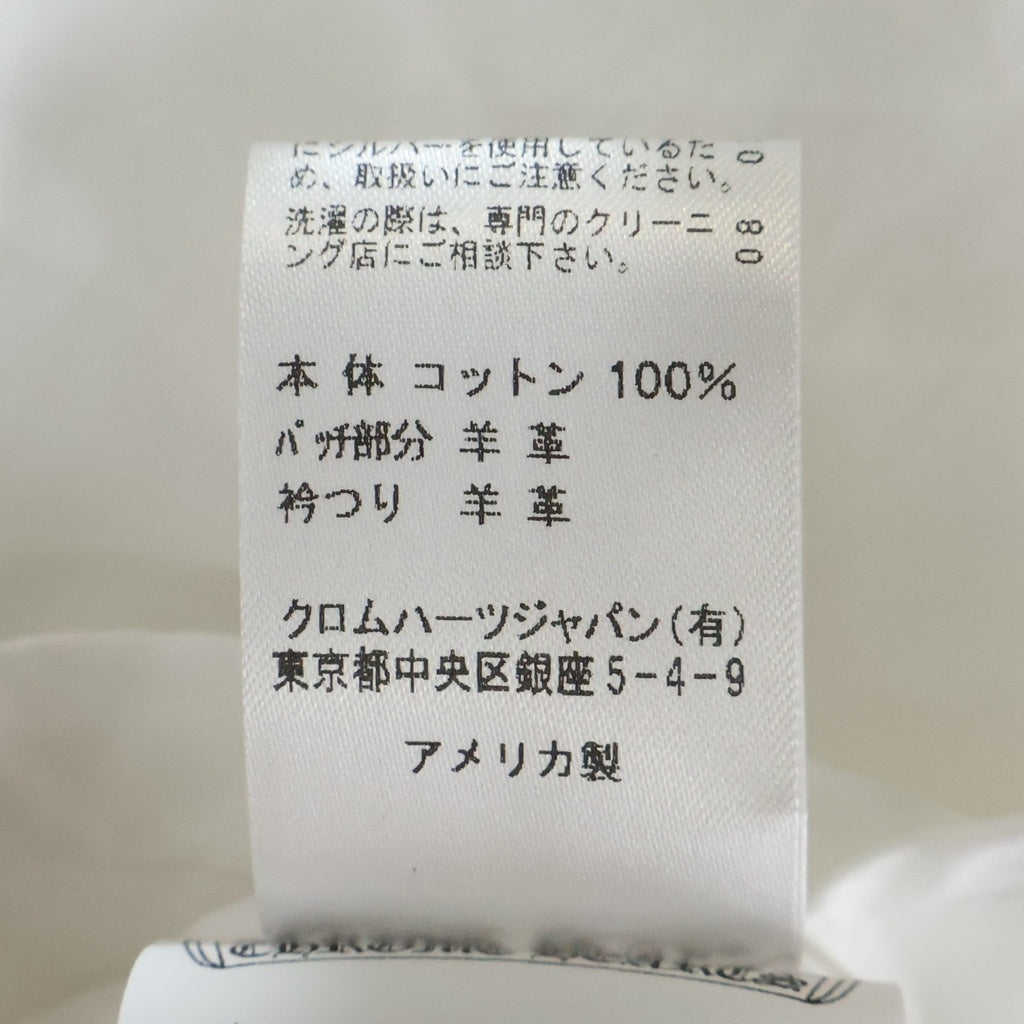 CHROME HEARTS(クロムハーツ) MAHAL KITA SHIRT マハルキタ クロスパッチクロスボタン長袖シャツ ホワイト