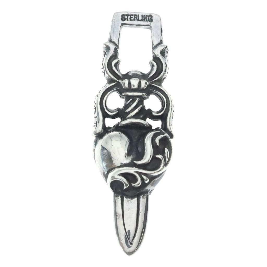 CHROME HEARTS(クロムハーツ) DAGGER HEART ダガーハート ペンダントトップ シルバー BCA243
