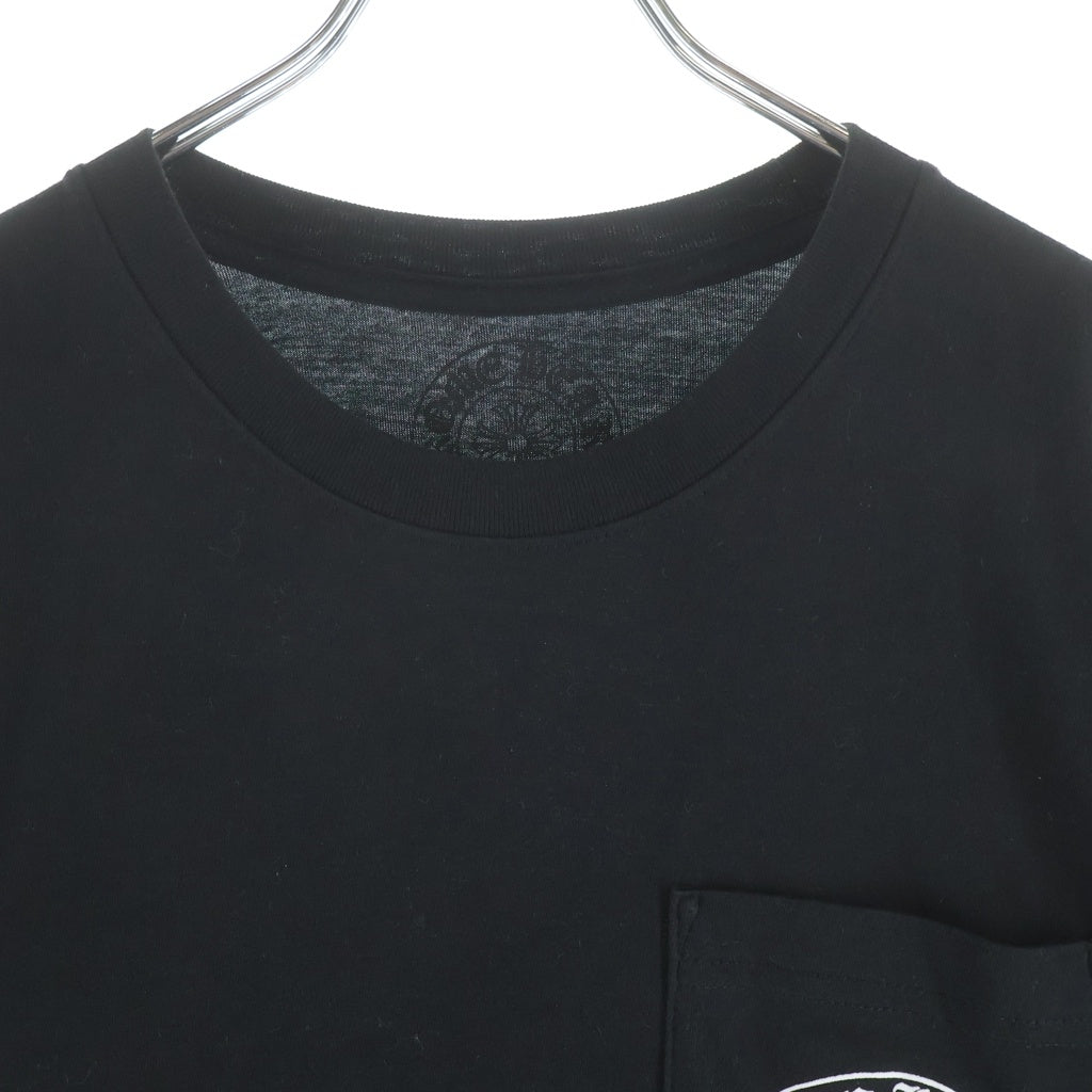 CHROME HEARTS(クロムハーツ) HORSESHOE S/S TEE ホースシュープリント ポケット半袖Tシャツ カットソー ブラック