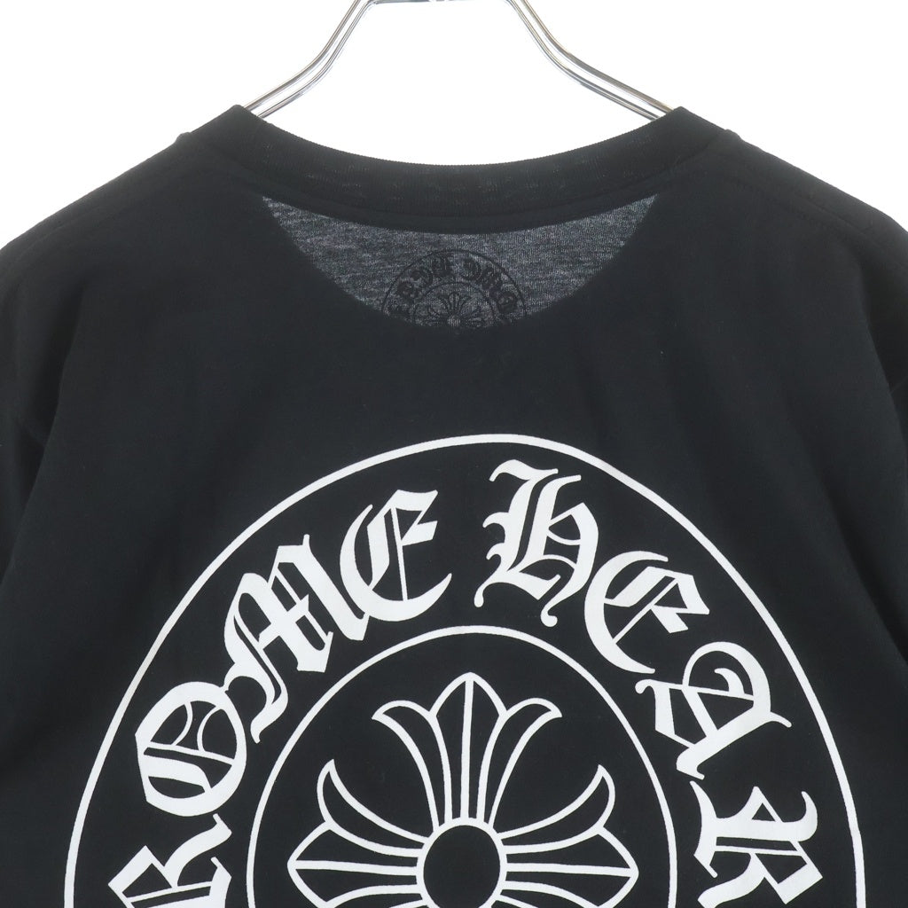 CHROME HEARTS(クロムハーツ) HORSESHOE S/S TEE ホースシュープリント ポケット半袖Tシャツ カットソー ブラック