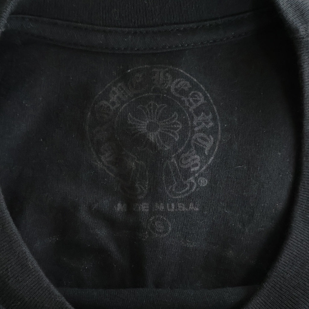 CHROME HEARTS(クロムハーツ) HORSESHOE S/S TEE ホースシュープリント ポケット半袖Tシャツ カットソー ブラック