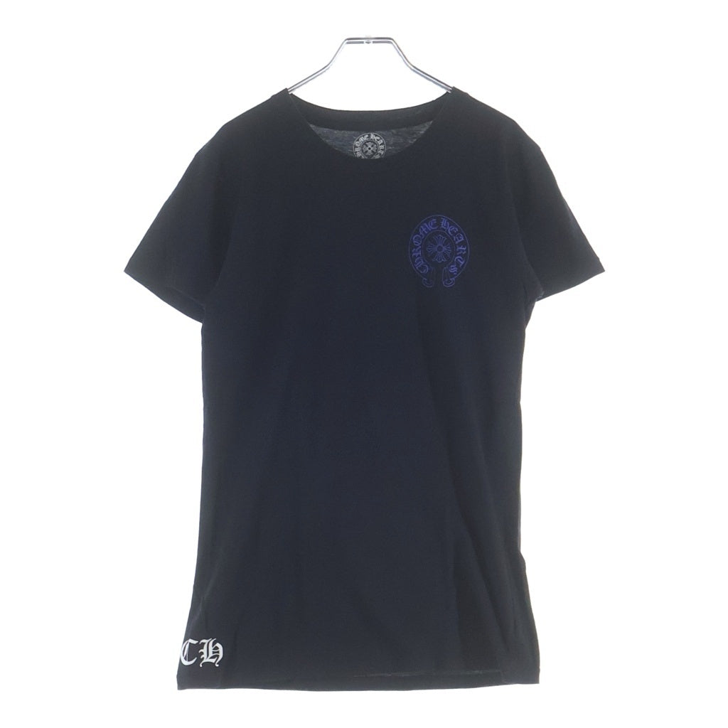 CHROME HEARTS(クロムハーツ) CH S/S バックCHプラスプリント 半袖Tシャツ ブルー/ブラック