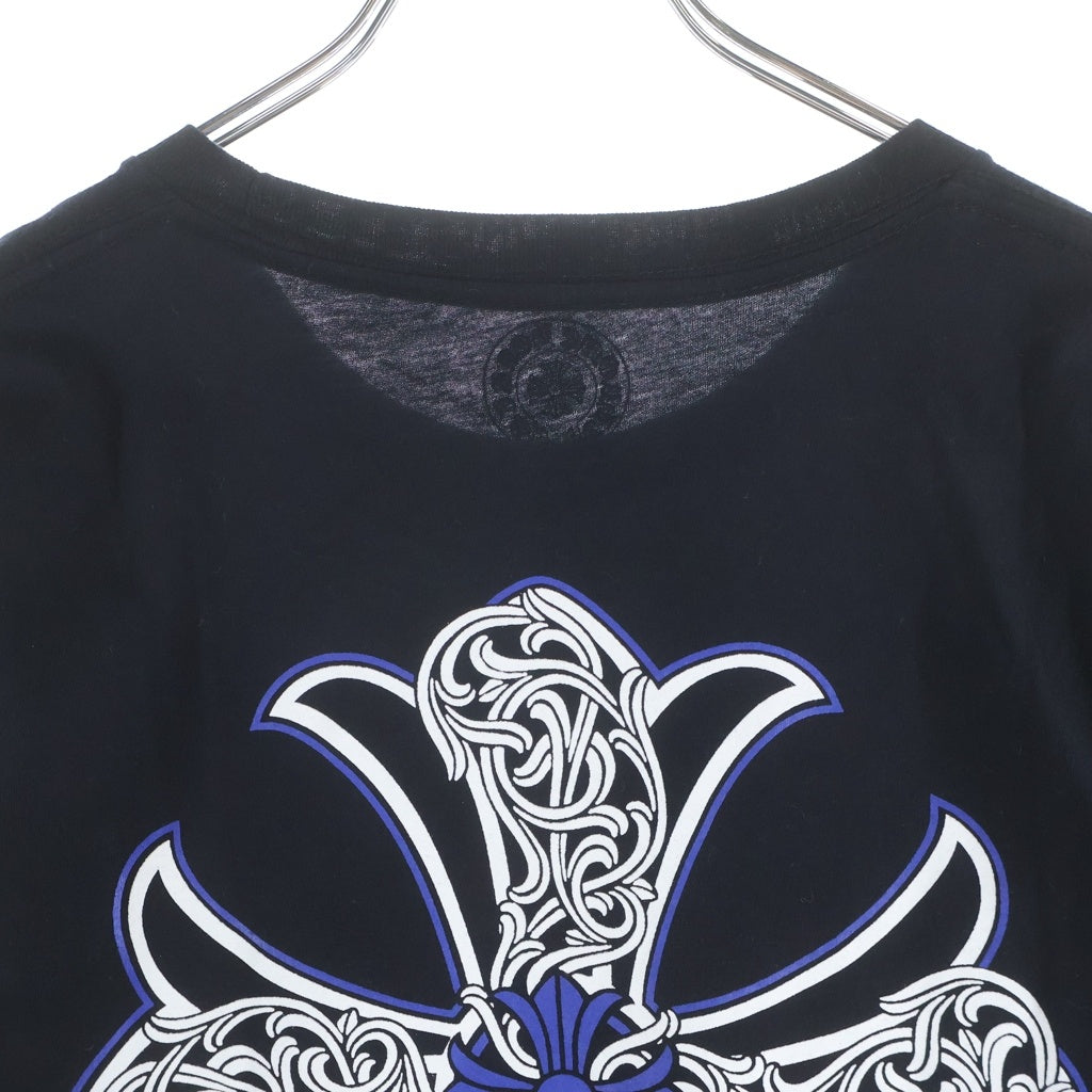 CHROME HEARTS(クロムハーツ) CH S/S バックCHプラスプリント 半袖Tシャツ ブルー/ブラック