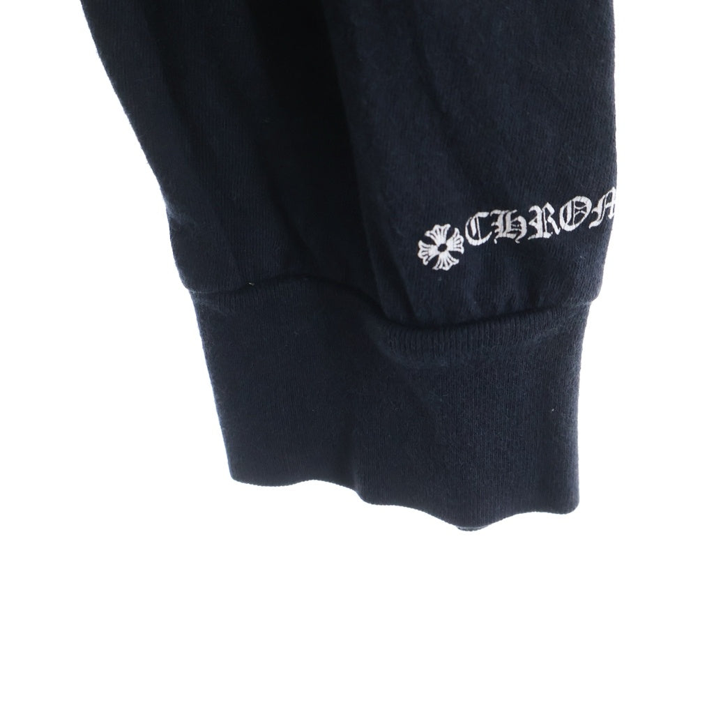 CHROME HEARTS(クロムハーツ) BACK CH CROSS PRINT バックCHクロスプリント 長袖Tシャツ カットソー ブラック