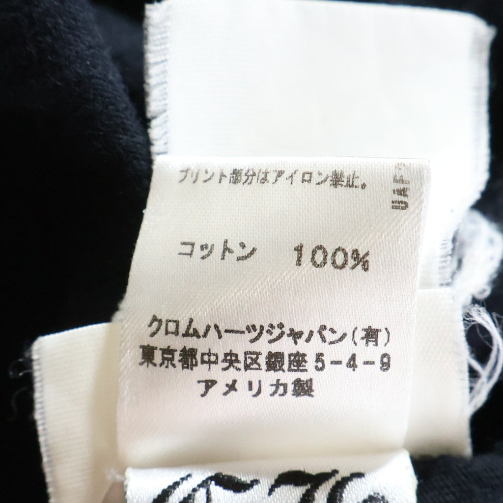 CHROME HEARTS(クロムハーツ) BACK CH CROSS PRINT バックCHクロスプリント 長袖Tシャツ カットソー ブラック