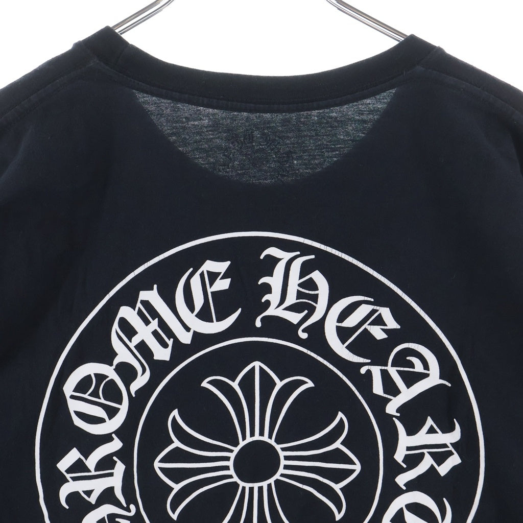 CHROME HEARTS(クロムハーツ) HORSESHOE S/S TEE ホースシュープリント ポケット半袖Tシャツ カットソー ブラック