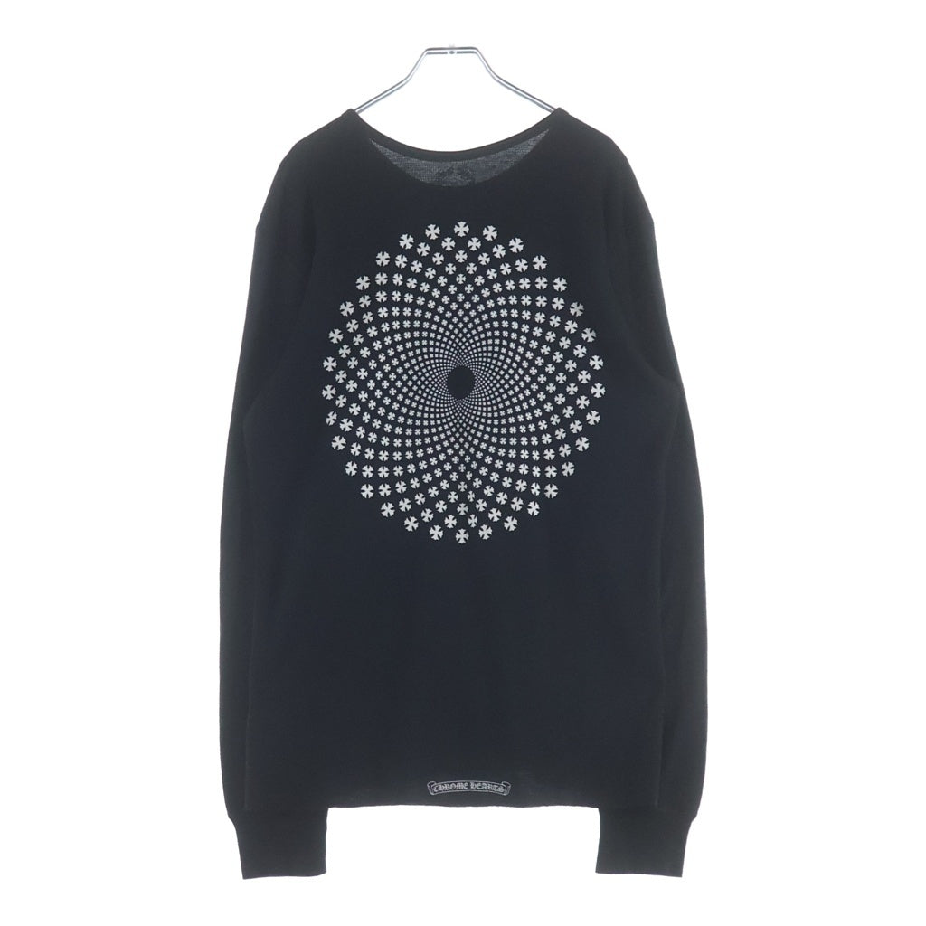 CHROME HEARTS(クロムハーツ) CIRCLE CH PLUS THERMAL TEE サークル CHプラス サーマル長袖Tシャツ カットソー ブラック