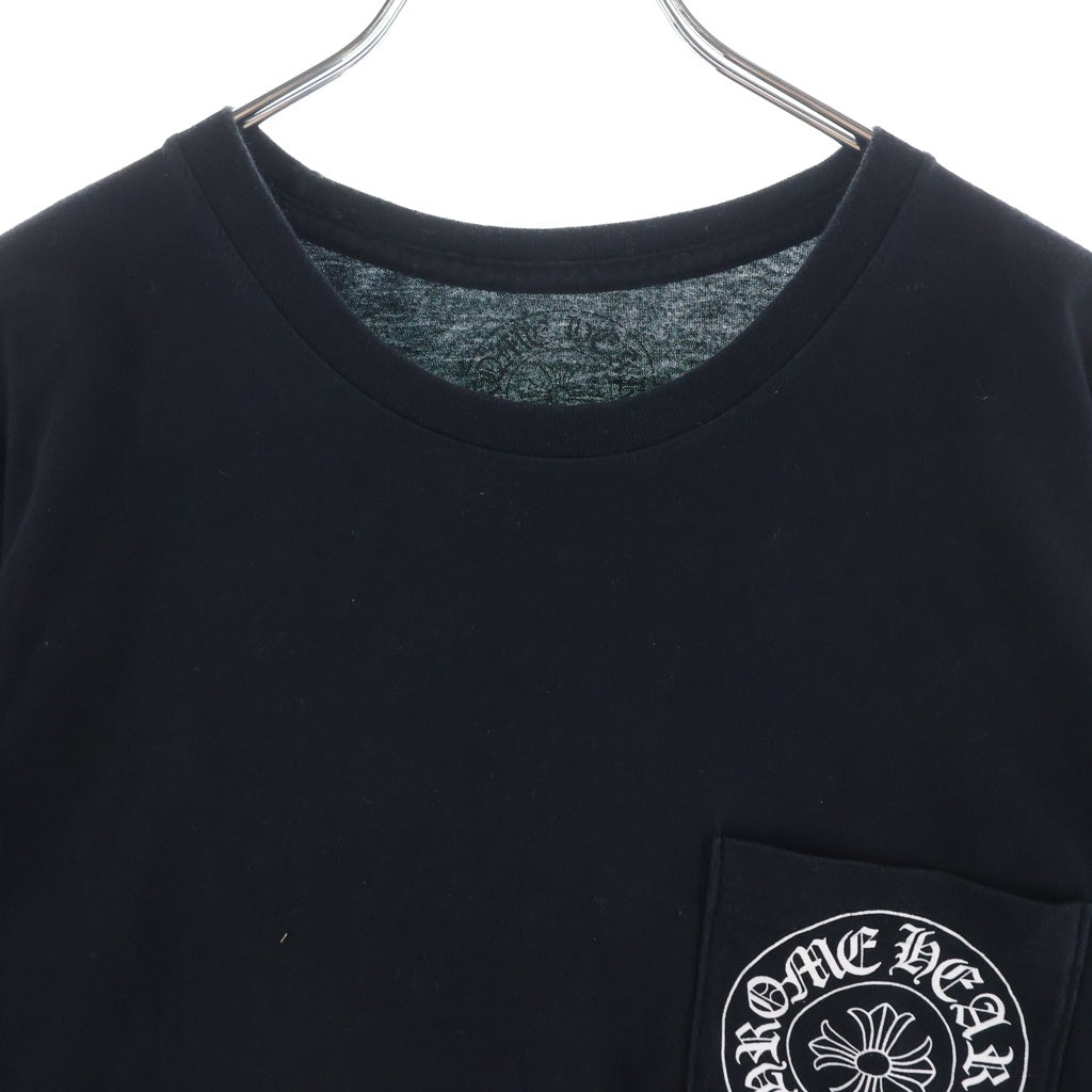 CHROME HEARTS(クロムハーツ) BACK SCROLL ROGO STAR PRINT スクロールロゴ スタープリント 半袖Tシャツ カットソー ブラック
