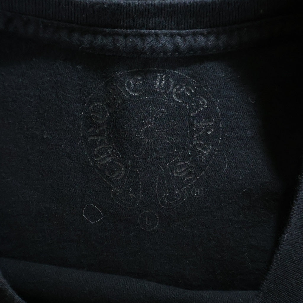 CHROME HEARTS(クロムハーツ) BACK SCROLL ROGO STAR PRINT スクロールロゴ スタープリント 半袖Tシャツ カットソー ブラック