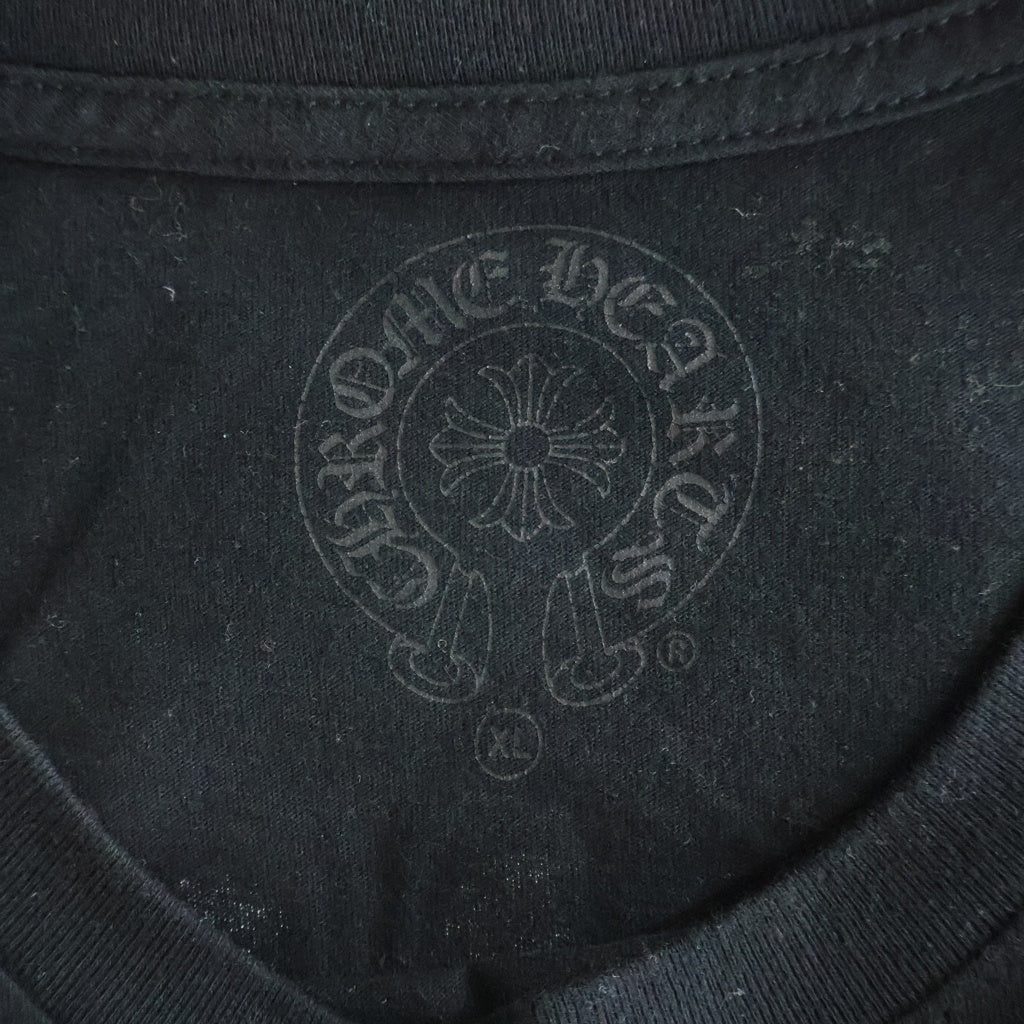 CHROME HEARTS(クロムハーツ) CH L/S 袖英字ロゴ バックヴァインダガープリント長袖Tシャツカットソー
