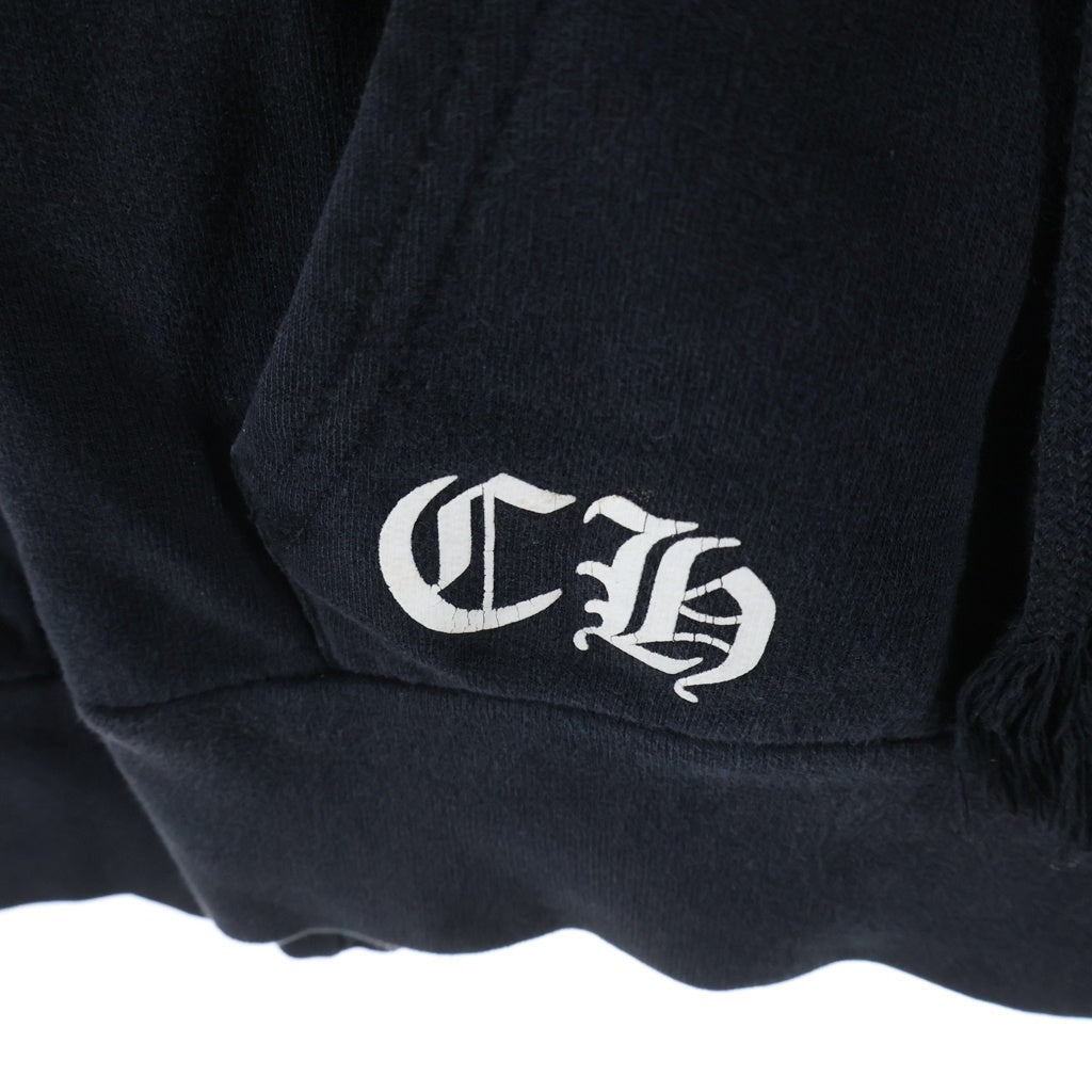 CHROME HEARTS(クロムハーツ) セメタリークロス プリント ダガージップ ジップアップフーディ パーカー ブラック