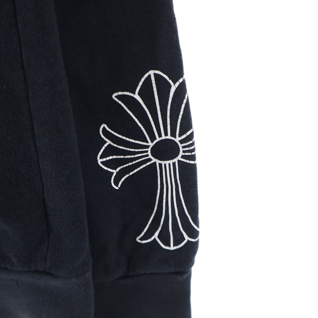 CHROME HEARTS(クロムハーツ) セメタリークロス プリント ダガージップ ジップアップフーディ パーカー ブラック