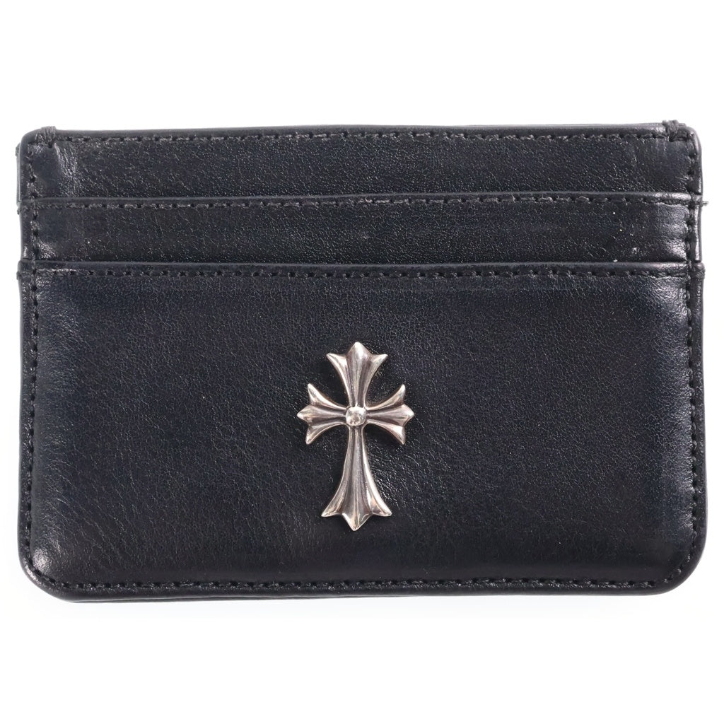 CHROME HEARTS(クロムハーツ) DOUBLE SIDE ダブルサイド タイニーCH装飾レザーカードケース