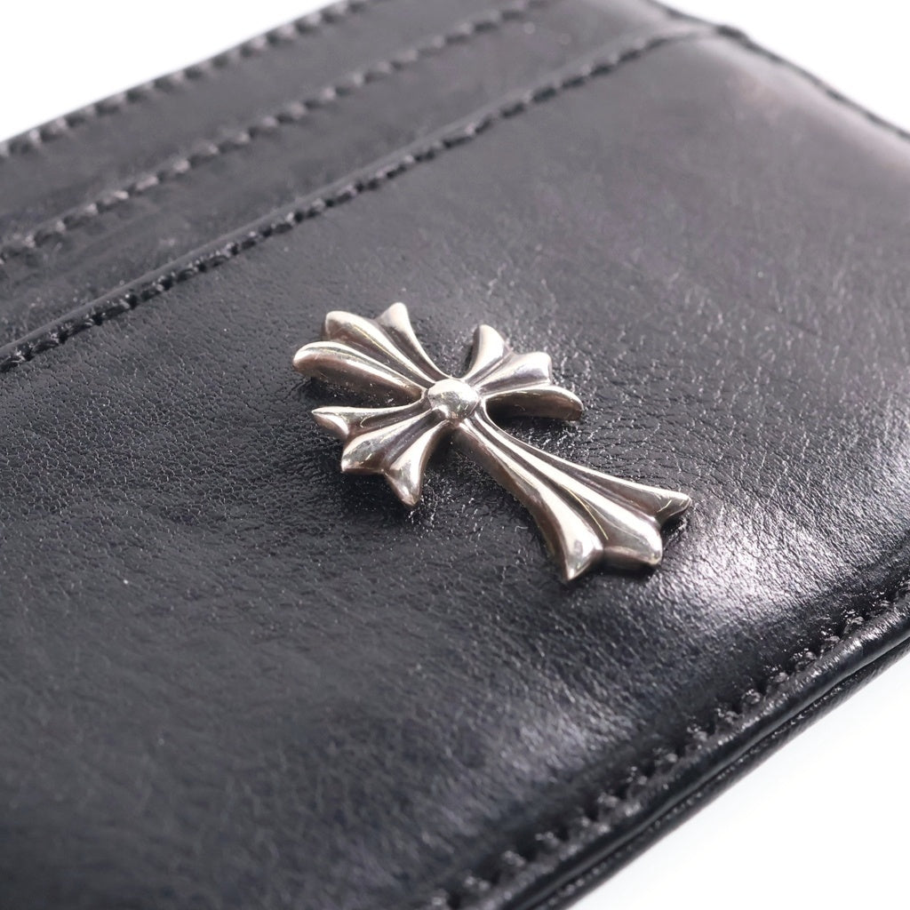 CHROME HEARTS(クロムハーツ) DOUBLE SIDE ダブルサイド タイニーCH装飾レザーカードケース
