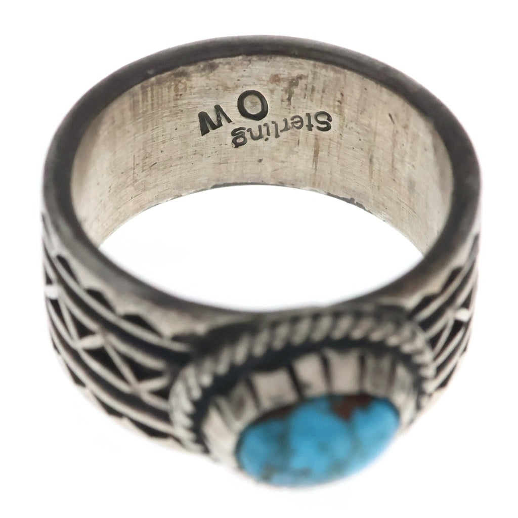 INDIAN JEWELRY(インディアンジュエリー) ナバホ族 Orville White作 ターコイズ リング シルバー