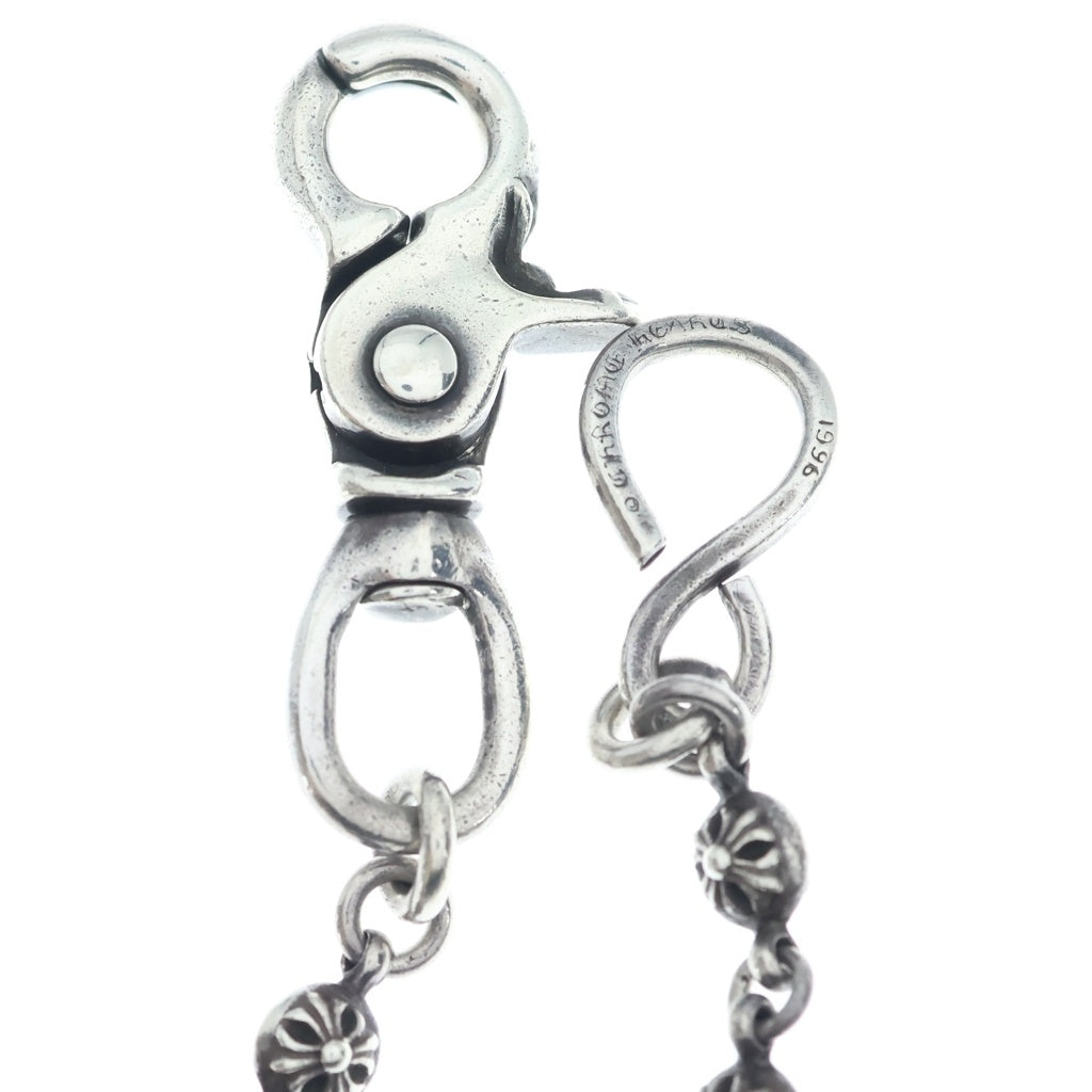 CHROME HEARTS(クロムハーツ) 1BALL SHORT-S/1クリップショート#1クロスボール ウォレットチェーン シルバー BCA061