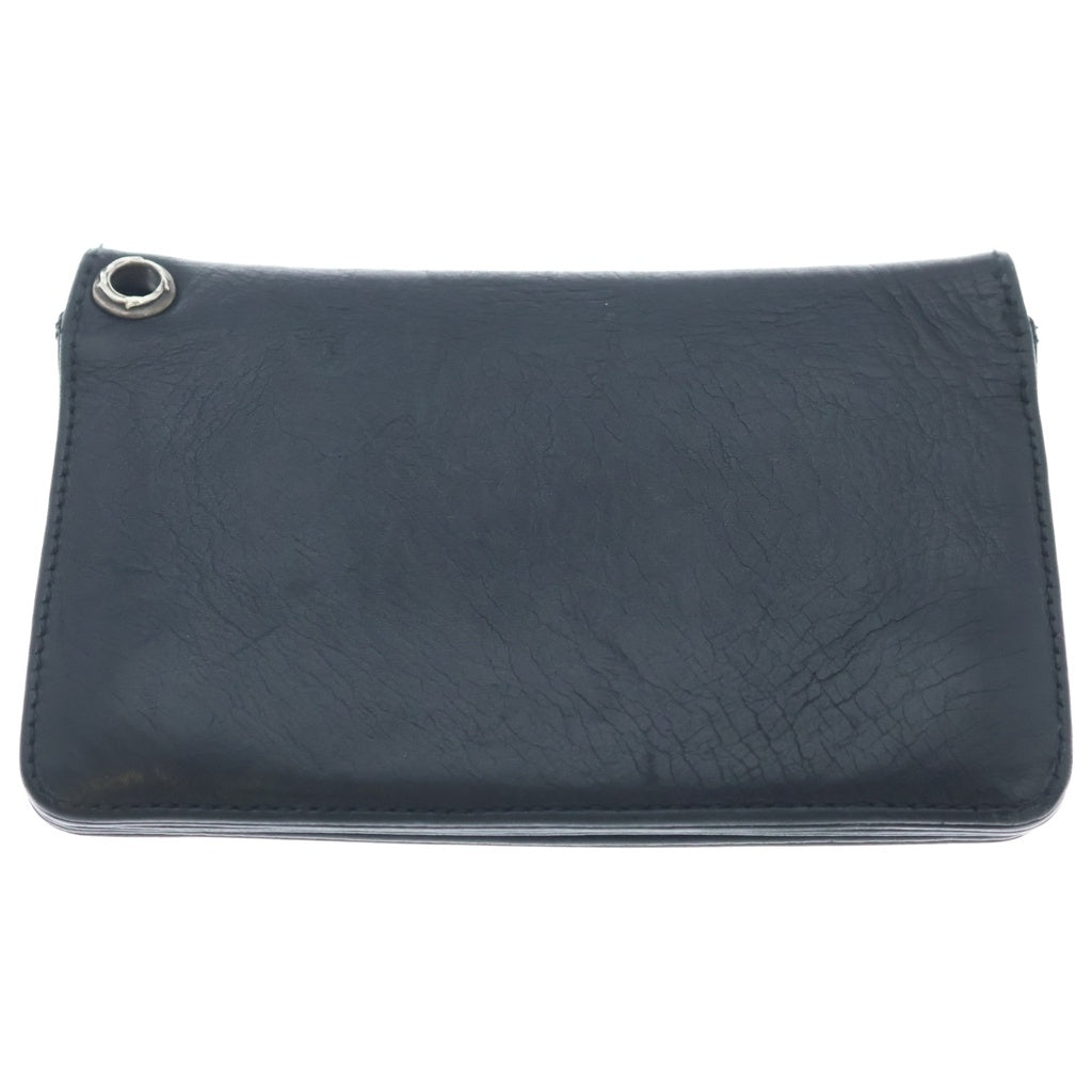 CHROME HEARTS(クロムハーツ) 1ZIP 1ジップ スターボールボタン レザーウォレット 財布 ブラック