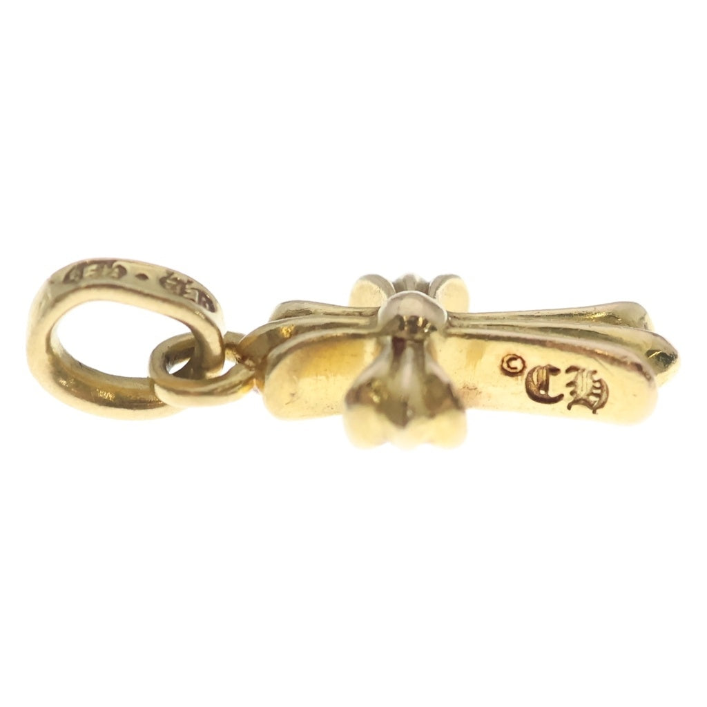 CHROME HEARTS(クロムハーツ) 22K CRS BBYFAT SAP P ベイビーファット PAVEピンクサファイア チャーム ネックレストップ ゴールド
