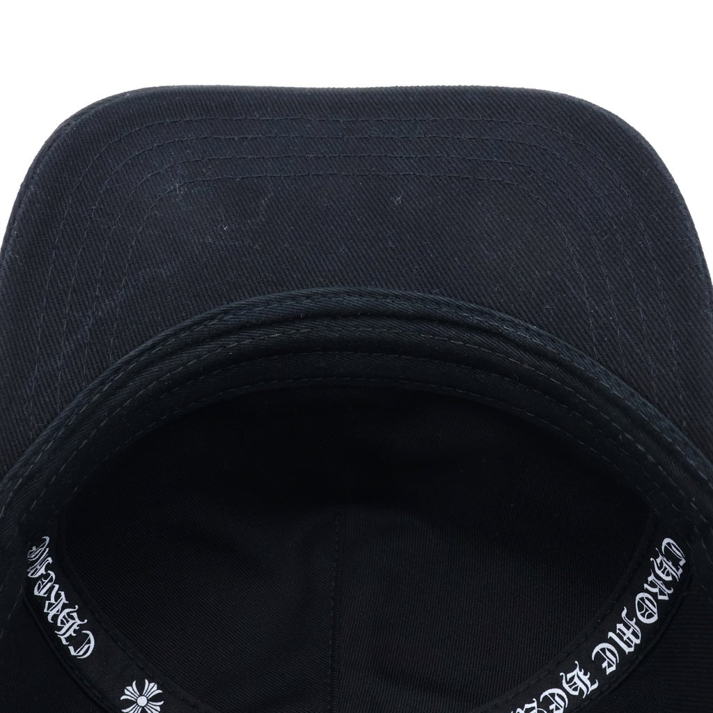 CHROME HEARTS(クロムハーツ) TRUCKER CAP デニムトラッカー ヴァインダガー刺繍 クロスボール付き デニム トラッカーキャップ 帽子 ブラック