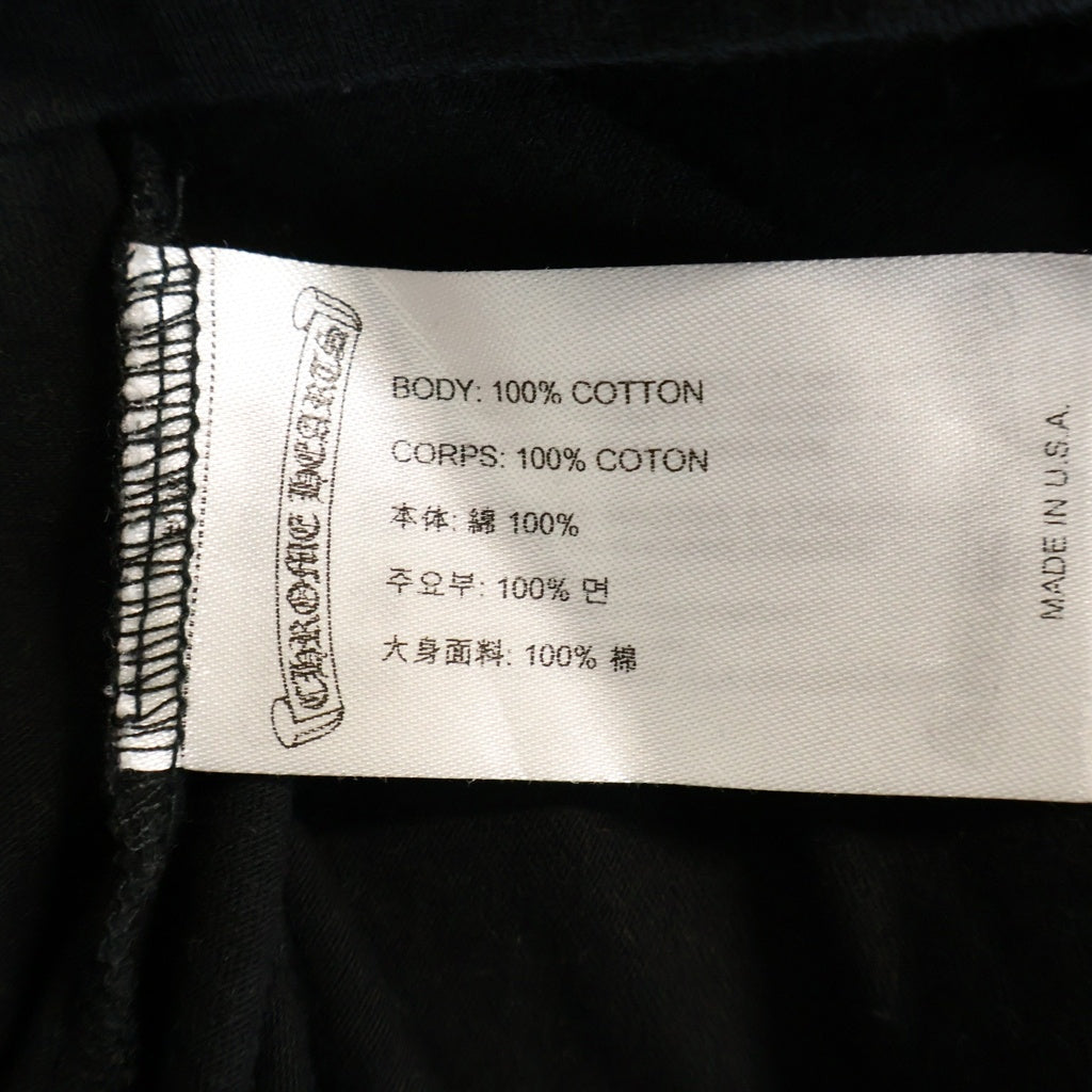 CHROME HEARTS(クロムハーツ) YELLOW CH PLUS イエロー CHプラス サークルロゴ 半袖Tシャツ ブラック/イエロー