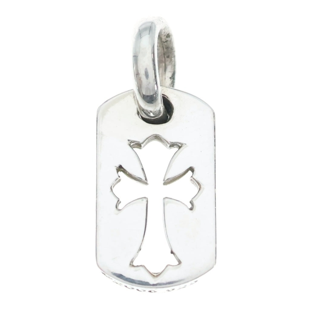 CHROME HEARTS(クロムハーツ) DT TNY CO CRS タイニーカットアウトクロスドッグタグ チャーム ペンダントトップ シルバー BCA252