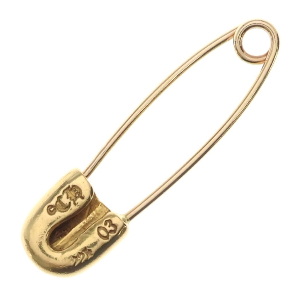 CHROME HEARTS(クロムハーツ) 22K SAFETY PIN S 22Kスモールセーフティピン ゴールドネックレストップ