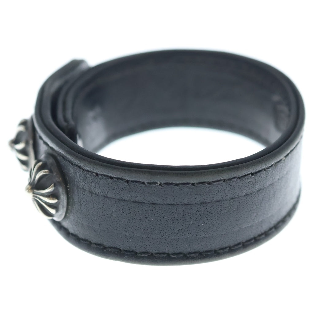 CHROME HEARTS(クロムハーツ) 3BTN 2SNP L&T リップアンドタン 3ボタン2スナップ レザーブレスレット レッド