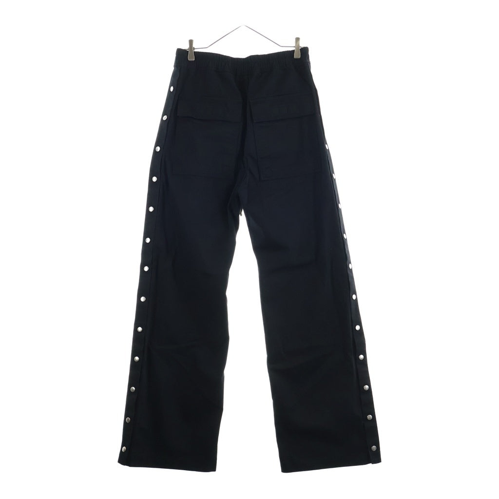 DRKSHDW(ダークシャドウ) 24SS PUSHER PANT サイド スナップ ボタン プッシャー ロング パンツ ブラック DU01D1393-TW