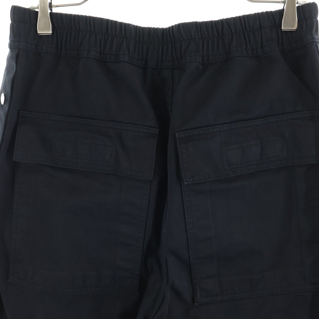 DRKSHDW(ダークシャドウ) 24SS PUSHER PANT サイド スナップ ボタン プッシャー ロング パンツ ブラック DU01D1393-TW