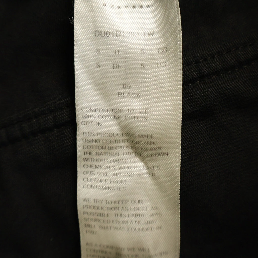 DRKSHDW(ダークシャドウ) 24SS PUSHER PANT サイド スナップ ボタン プッシャー ロング パンツ ブラック DU01D1393-TW