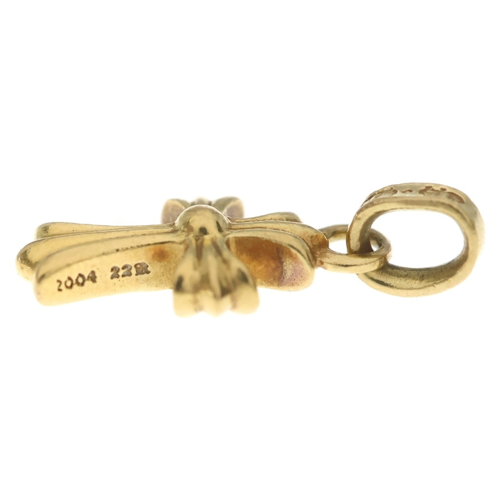 CHROME HEARTS(クロムハーツ) 22K CRS BBYFAT P/DIA ベイビーファットクロス PAVEダイヤ ペンダントトップ ゴールド BCA035
