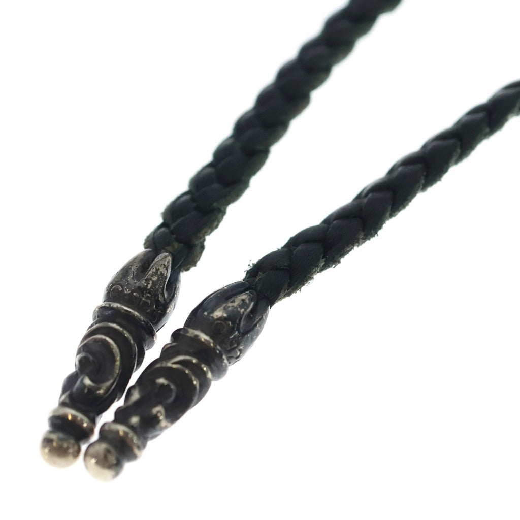 CHROME HEARTS(クロムハーツ) OLD DBL CH PRS オールド ダブル CHプラス ペンダントトップWレザーブレイド シルバー