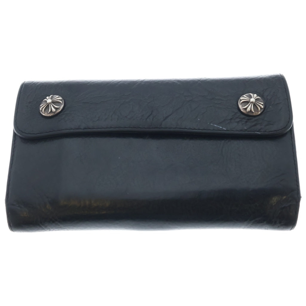 CHROME HEARTS(クロムハーツ) WAVE ウェーブ レザーウォレット 財布 ブラック