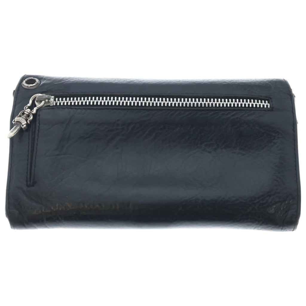 CHROME HEARTS(クロムハーツ) WAVE ウェーブ レザーウォレット 財布 ブラック